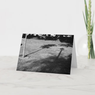 Der Baum und der Lamppost waren Freunde Karte