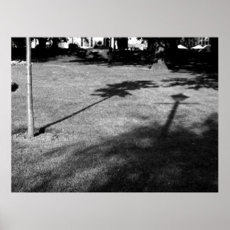 Der Baum und der Lamppost waren Freunde Poster