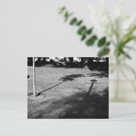 Der Baum und der Lamppost waren Freunde Postkarte (Stehend Vorderseite)