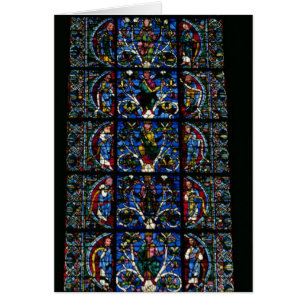 Der Baum von Jesse, Lanzettenfenster im Westfacad