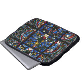 Der Baum von Jesse, Lanzettenfenster im Westfacad Laptopschutzhülle (Vorne Knopf)