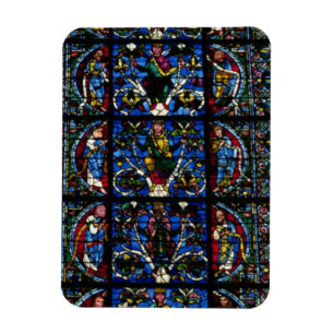 Der Baum von Jesse, Lanzettenfenster im Westfacad Magnet