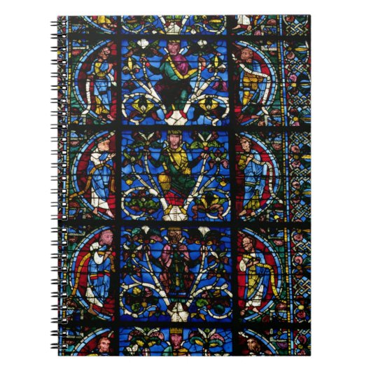 Der Baum von Jesse, Lanzettenfenster im Westfacad Notizblock (Vorderseite)