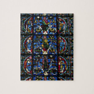 Der Baum von Jesse, Lanzettenfenster im Westfacad Puzzle