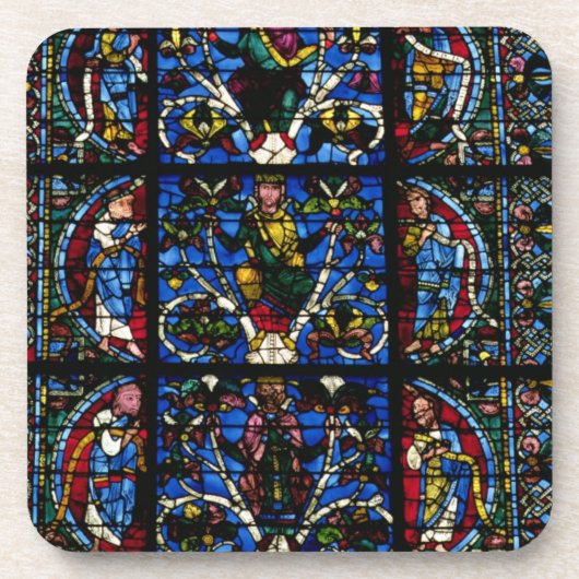 Der Baum von Jesse, Lanzettenfenster im Westfacad Untersetzer (Vorderseite)