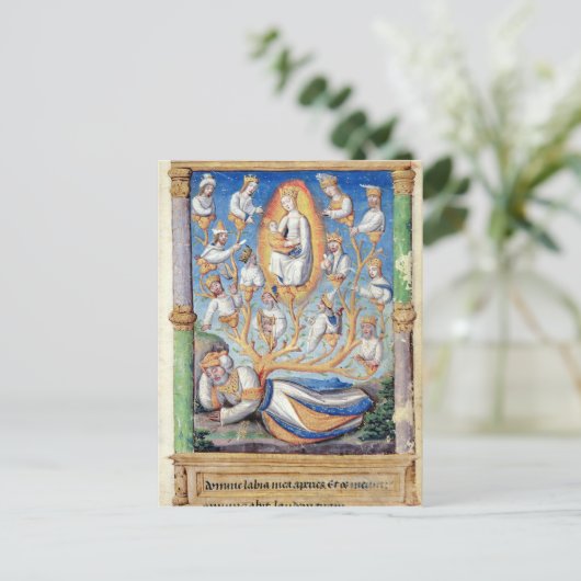 Der Baum von Jesse Postkarte (Stehend Vorderseite)