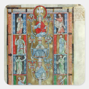 Der Baum von Jesse Quadratischer Aufkleber