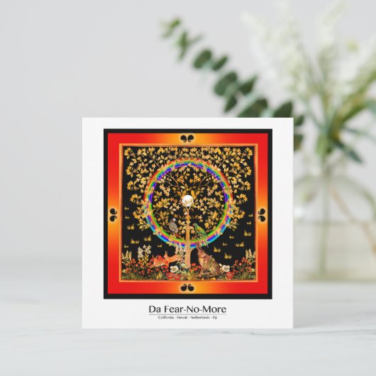 Der Baum von LIfe Karte (Stehend Vorderseite)