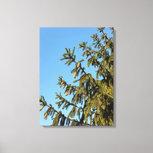 Der Baum zu Weihnachten Leinwanddruck (Vorderseite)