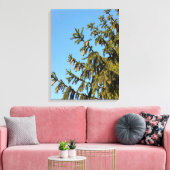 Der Baum zu Weihnachten Leinwanddruck (Insitu (Wohnzimmer))