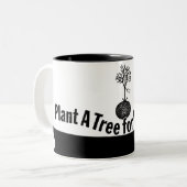 Der Baum - Zweifarbige Tasse (Vorderseite Links)