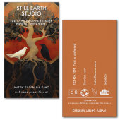 Der Baum zwischen den Welten | Tree of Life Design Visitenkarte