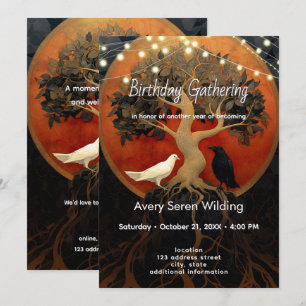 Der Baum zwischen den Welten   Tree of Life R&B Einladung