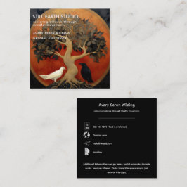 Der Baum zwischen den Welten | Tree of Life R&B Quadratische Visitenkarte