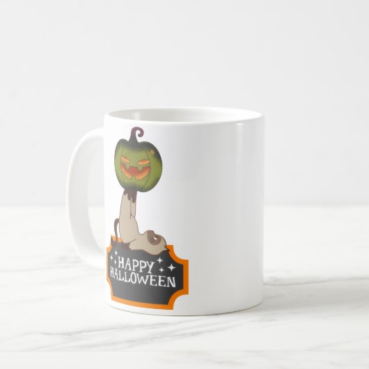 Der Baumgosh, der halloween Kaffeetasse (Vorderseite Links)