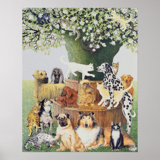 Der Baumstamm Poster (Vorne)