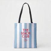 Der Beach Club Französisch Red Blue Cabana Strip Tasche (Vorderseite)