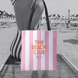 Der Beach Club Ibiza Pink Cabana Strip Tasche