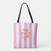 Der Beach Club Ibiza Pink Cabana Strip Tasche (Rückseite)
