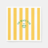 Der Beach Club - Jupiter Florida - Individuelles D Serviette (Vorderseite)