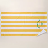 Der Beach Club - Jupiter Florida - Individuelles D Strandtuch (Vorderseite)