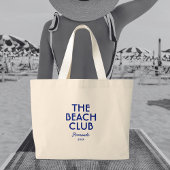 Der Beach Club Sorrento Vibranly Blue Custom Jumbo Stoffbeutel
