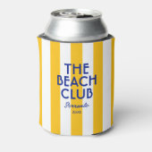 Der Beach Club Sorrento Yellow Cabana Strip Dosenkühler (Kanne Rückseite)