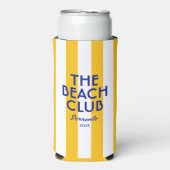 Der Beach Club Sorrento Yellow Cabana Strip Selters Dosenkühler (Seltzer Vorderseite)