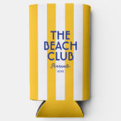 Der Beach Club Sorrento Yellow Cabana Strip Selters Dosenkühler (Vorderseite)