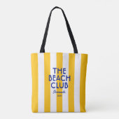 Der Beach Club Sorrento Yellow Cabana Strip Tasche (Rückseite)