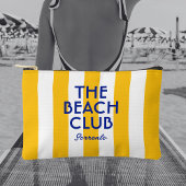 Der Beach Club Sorrento Yellow Cabana Strip Zubehörtasche