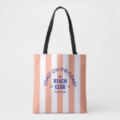Der Beach Club Toast am rosa Ufer Tasche (Vorderseite)
