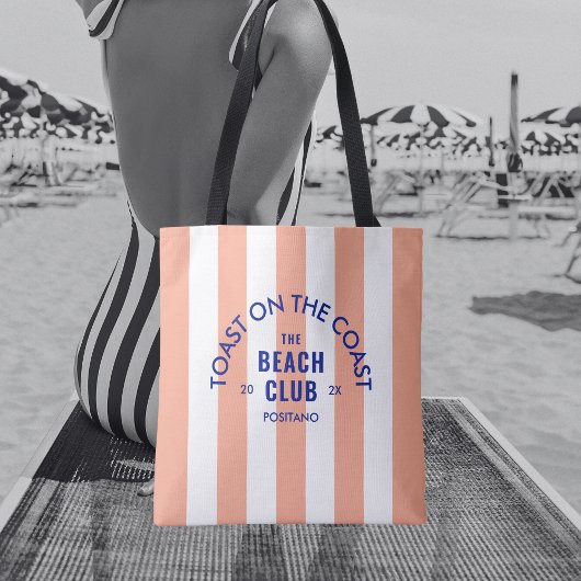 Der Beach Club Toast am rosa Ufer Tasche