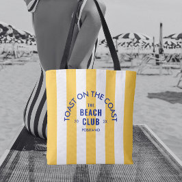 Der Beach Club Toast auf dem gelben Küstenstrich Tasche