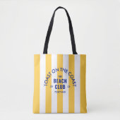 Der Beach Club Toast auf dem gelben Küstenstrich Tasche (Vorderseite)