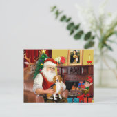 Der Beagle des Weihnachtsmanns (#7) Feiertagspostkarte (Stehend Vorderseite)
