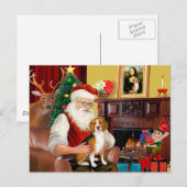 Der Beagle des Weihnachtsmanns (#7) Feiertagspostkarte (Vorne/Hinten)