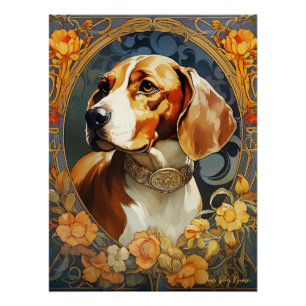 Der Beagle Dog 003 - Natalia Mucha Poster