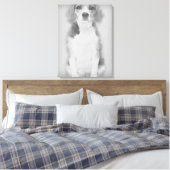 Der Beagle Hund wird mit einem Stift Gezeichnet Leinwanddruck (Insitu (Schlafzimmer))