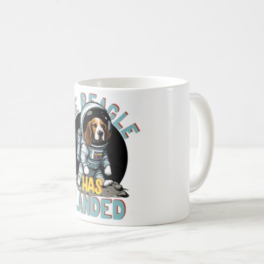 Der Beagle ist gelandet Kaffeetasse (VorderseiteRechts)