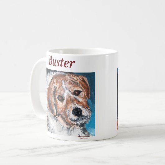 Der Beagle Kaffeetasse (Vorderseite Links)