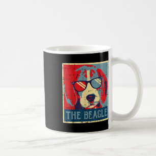 Der Beagle Obama Poster Vintage Tier Heimtier Hund Kaffeetasse