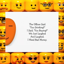 Der Beamte sagte, du trinkst. Senden Sie eine Smil