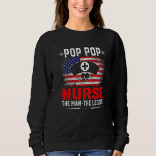 Der beängstigende Pop-Pop der amerikanischen Flagg Sweatshirt