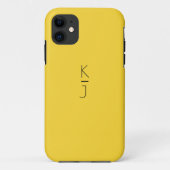 Der bearbeitbare Fall Monogram Matte iPhone Case-Mate iPhone Hülle (Rückseite)