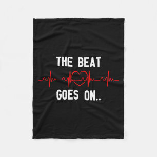 Der Beat geht weiter Herzschlag Herzchirurgie Herz Fleecedecke