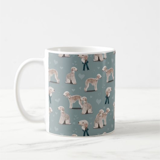 Der Bedlington Terrier Dog Kaffeetasse (Links)