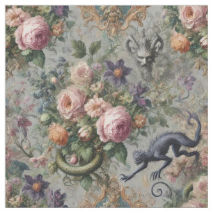 Der bedrohte Lavendel Lycan - Statement-Tile Stoff