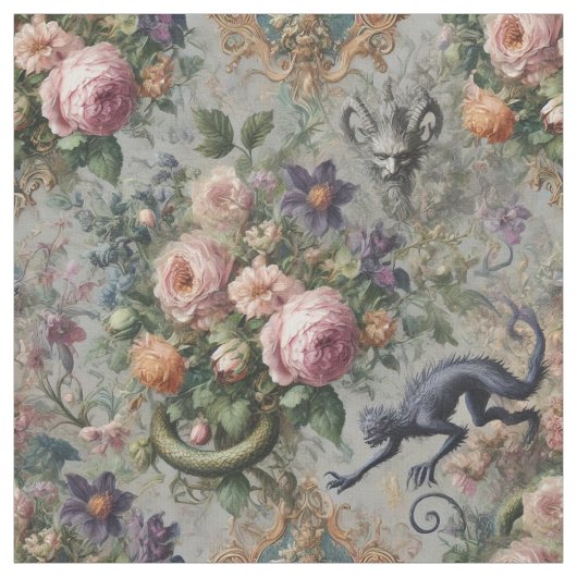 Der bedrohte Lavendel Lycan - Statement-Tile Stoff (Muster)