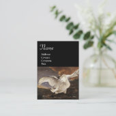 Der bedrohte Schwan Visitenkarte (Stehend Vorderseite)